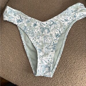 Abercrombie & Fitch Blue Floral Bikini Bottom
